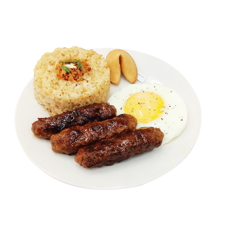 Longganisa with Fried Egg Rice Meal