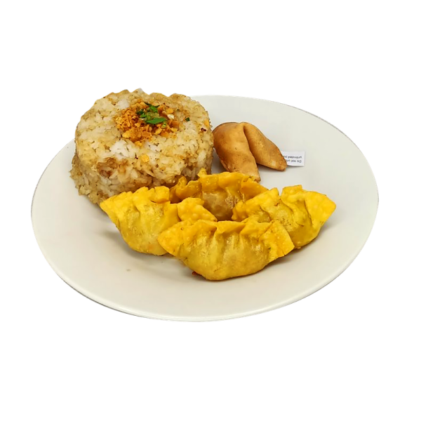 Pork & Shrimp Wonton Fried with Rice Pilaf (4 pcs/Order)