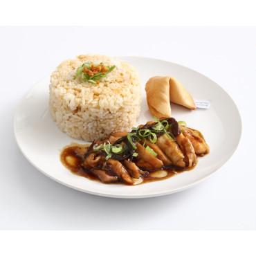 Leek Soy Chicken Rice