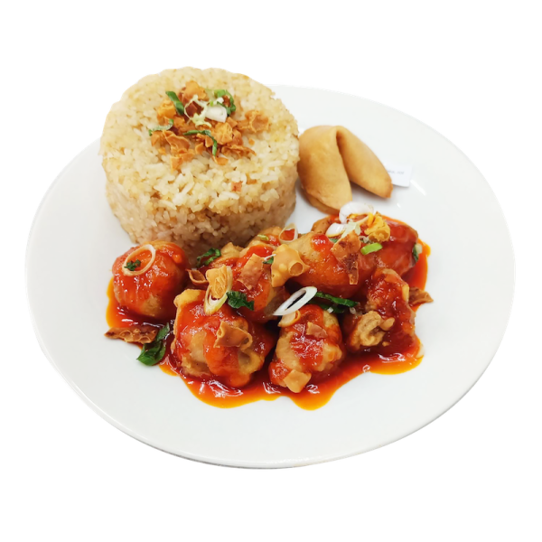 Sweet and Sour Pork Rice Meal