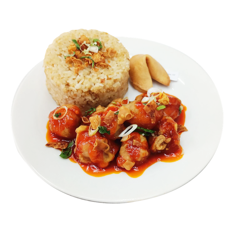 Sweet and Sour Pork Rice Meal